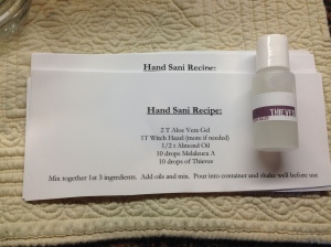 hand sanitizer recipe